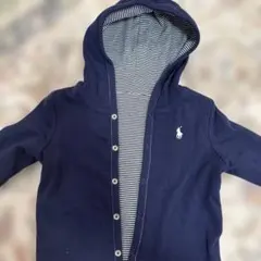 ポロ フード付きアウター ネイビー