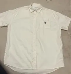U.S. POLO ASSN. 半袖シャツ アイボリー 刺繍ロゴのサムネイル