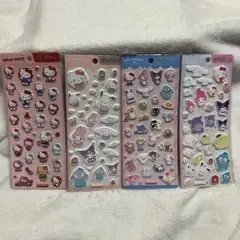 【正規品】サンリオぷっくりシール4種セット ハローキティ