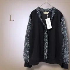 【新品タグ付き】リボンタイ ブラウス シアー袖 モノトーン トップス ブラック