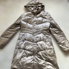 UNTITLED アンタイトル フード付き ダウン コート size3 ベージュ