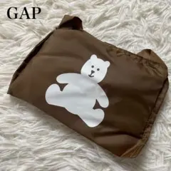 新品タグ付き GAP ギャップ エコバッグ 折りたたみ クマ ブラウンのサムネイル