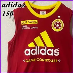【良品】 adidas アディダス ビッグロゴ タンクトップ キッズ 150