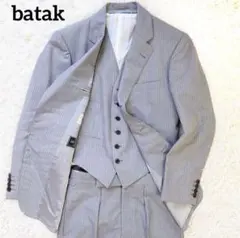 batak ストライプ ビジネススーツ セット