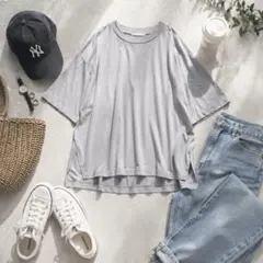 イッツインターナショナル 半袖 Tシャツ クルーネック ゆったり シンプル Fのサムネイル