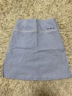 ファミリア 120cmブルーチェックスカート