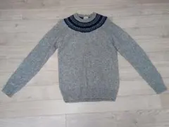 BEAMS ノルディック柄クルーネックセーター