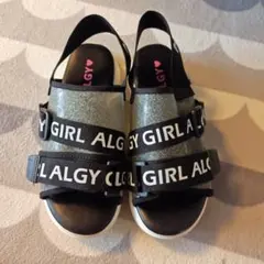 ALGY キッズ サンダル ブラック 24.0cm