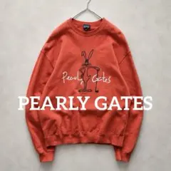 2225◆PEARLY GATESパーリーゲイツ ラビット両面プリントトレーナーのサムネイル