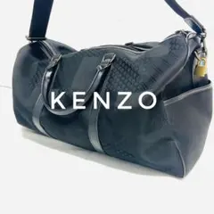 KENZO ボストンバッグ ブラック 黒 美品 ジャガード織 ケンゾー - メルカリ