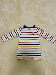 ミキハウス ホットビスケット 2点セット　ワンピース 90 ボーダー 女の子