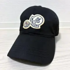 MONCLER ネイビー トラッカーキャップ - メルカリ