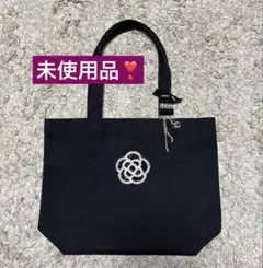 未使用品❣️カメリアモチーフ（ラインストーン）トートバッグ　ハンドメイド