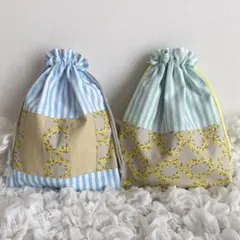 SALE中⭐︎給食袋✳︎コップ袋✳︎巾着✳︎ハンドメイド✳︎入園入学セット