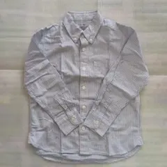 長袖　ストライプ　シャツ　120