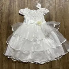 新品 タグ付 マザウェイズ ワンピース ドレス ホワイト 120cm