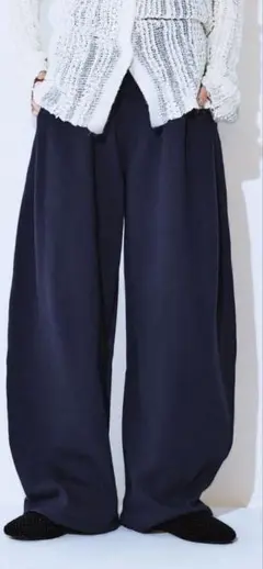 JEANASIS スウェットコクーンタックパンツ