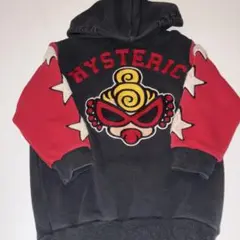 HYSTERIC フード付きトレーナー 黒/赤