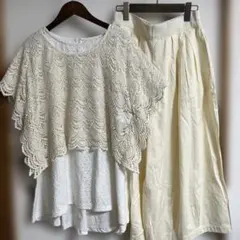 アースミュージックアンドエコロジー　ベスト・ブラウス・パンツセット　sm2