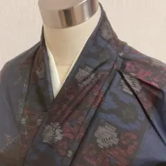 KJ2108 大島紬 身丈157.5cm 着物 正絹