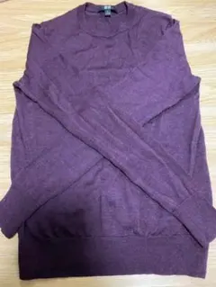 美品☆  UNIQLO   ウール100%  クルーネックセーター　ニット　S