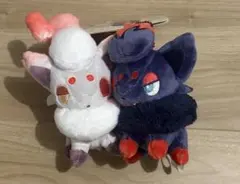ポケモン　にたものどうし ゾロア ヒスイゾロア 磁石でくっつくペアマスコット