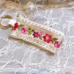 インド刺繍リボン♡ミニポーチSS10㎝ハンドメイド