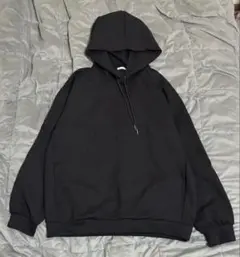 GU パーカー 長袖 ブラック ユニセックス Ｌ