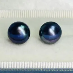 本真珠　ピアス　黒真珠 パール 10mm タヒチカラー　直結 発色抜群 冠婚葬祭