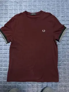 FRED PERRY Tシャツ バーガンディ L