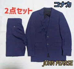 セットアップ スーツ メンズ ジャケット スラックス パンツ 2点 紳士服 青紫