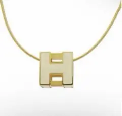 極美品⭐︎HERMES カージュドアッシュ Hモチーフネックレス - メルカリ