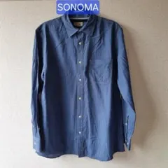 AJ0513 ヴィンテージ SONOMA USAブランド 長袖シャツ M