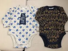 ★新品★２枚セット　長袖　ロンパース　00サイズ　6カ月サイズ