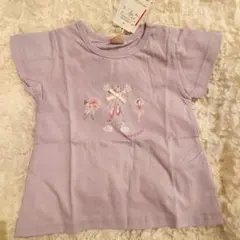 petit main バレリーナ刺繍 Tシャツ 100cm