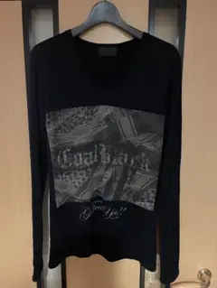 CoalBlack Vネック長袖カットソー ブラックのサムネイル