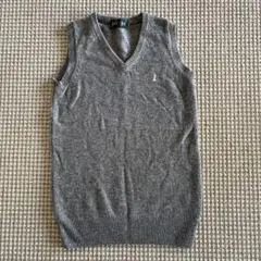 EAST BOY グレー Vネック スクールベスト サイズ11