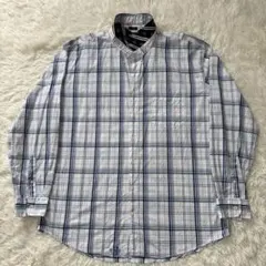 TOMMYHILFIGERトミーヒルフィガー長袖チェックシャツBD刺繍ロゴ