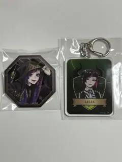 ツイステ リリア・ヴァンルージュ アクリルキーホルダー バッジ