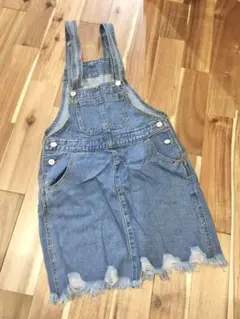 デニム サロペット ジャンパースカート