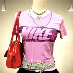 Y2K NIKEビンテージ古着　レディース　グランジ ノームコア ピチT チビT