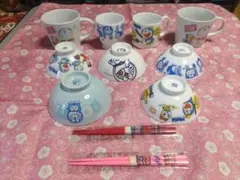 ドラえもん茶碗、マグカップ、お箸