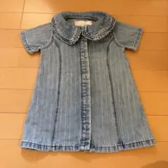 女の子　デニムワンピース　夏　80cm ZARA 厚手