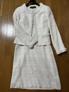 値下げしました！ホワイトツイードセットアップ