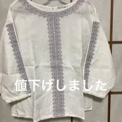アフタヌンティーワードローブ　刺繍トップス