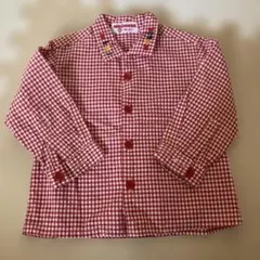 ミキハウス チェック柄シャツ 80