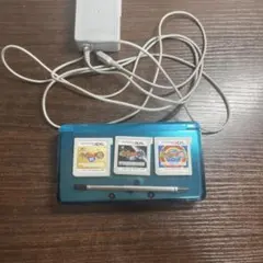 ニンテンドー3DS 本体 青 妖怪ウォッチ2 3本付き