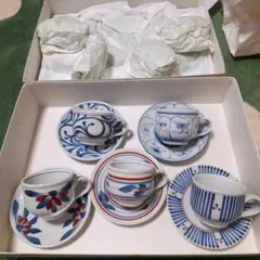 K*o様 砥部焼 カップとソーサー 5客セット
