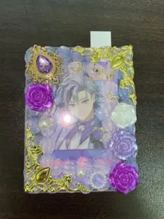 トレカケース 硬質ケース ホイップデコ にじさんじ 不破湊 イメージ 薄紫