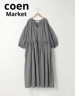 coen コーエンMARKETウエストギャザー ワンピース